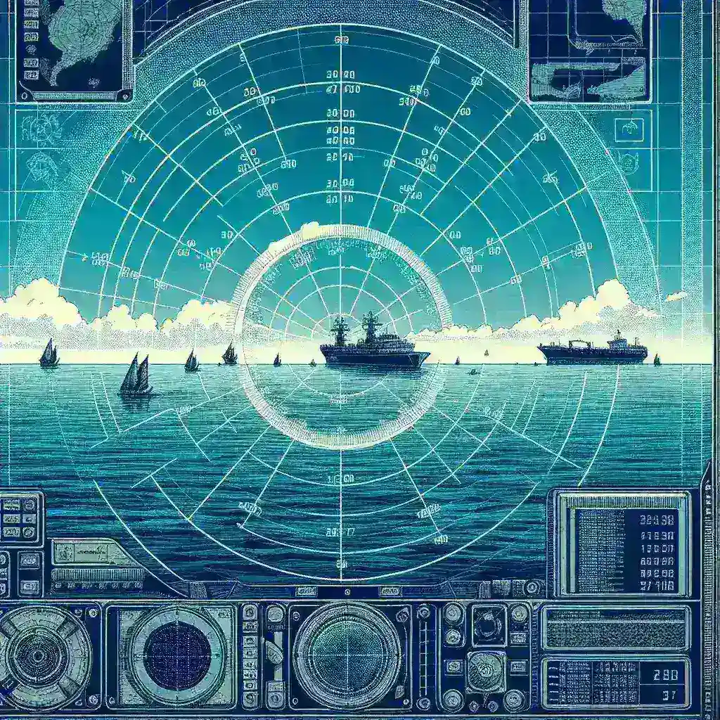 "Radar maritim baru yang diuji coba oleh BMKG untuk mendeteksi kapal ilegal di perairan Indonesia, menunjukkan teknologi canggih dalam pengawasan maritim."