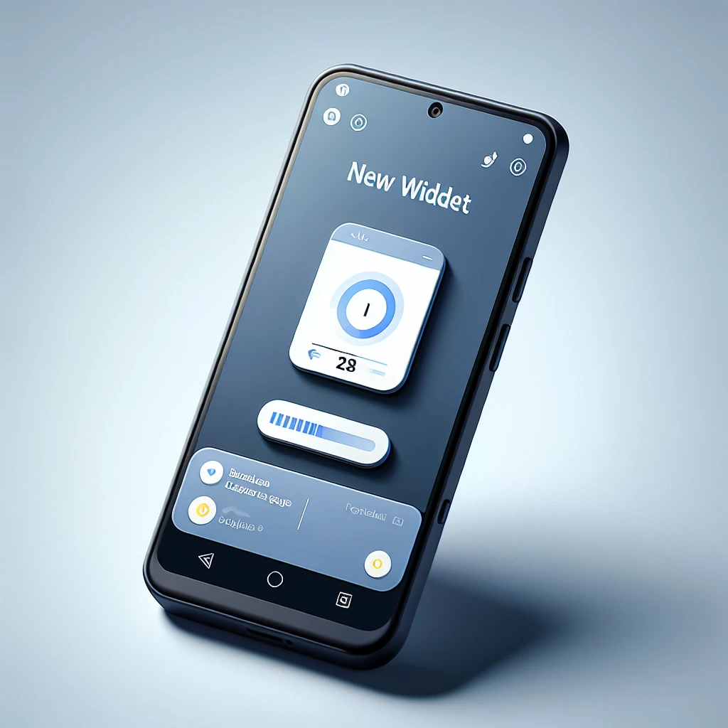 "Widget Saldo Smartfren pada layar utama Android, menampilkan informasi saldo dan fitur akses cepat untuk pengguna"
