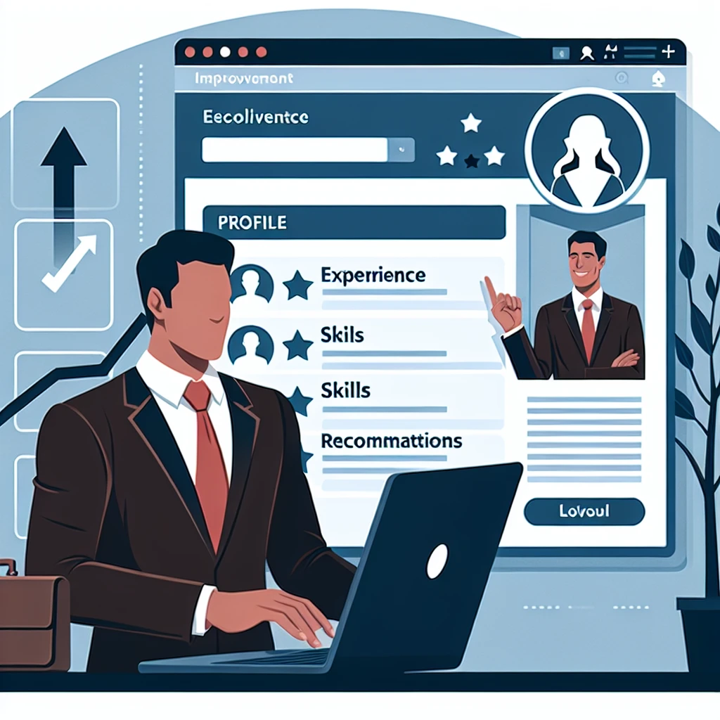 "Diagram menunjukkan langkah-langkah efektif dalam membangun personal branding di LinkedIn, termasuk tips tentang profil profesional, jaringan koneksi, dan strategi konten."