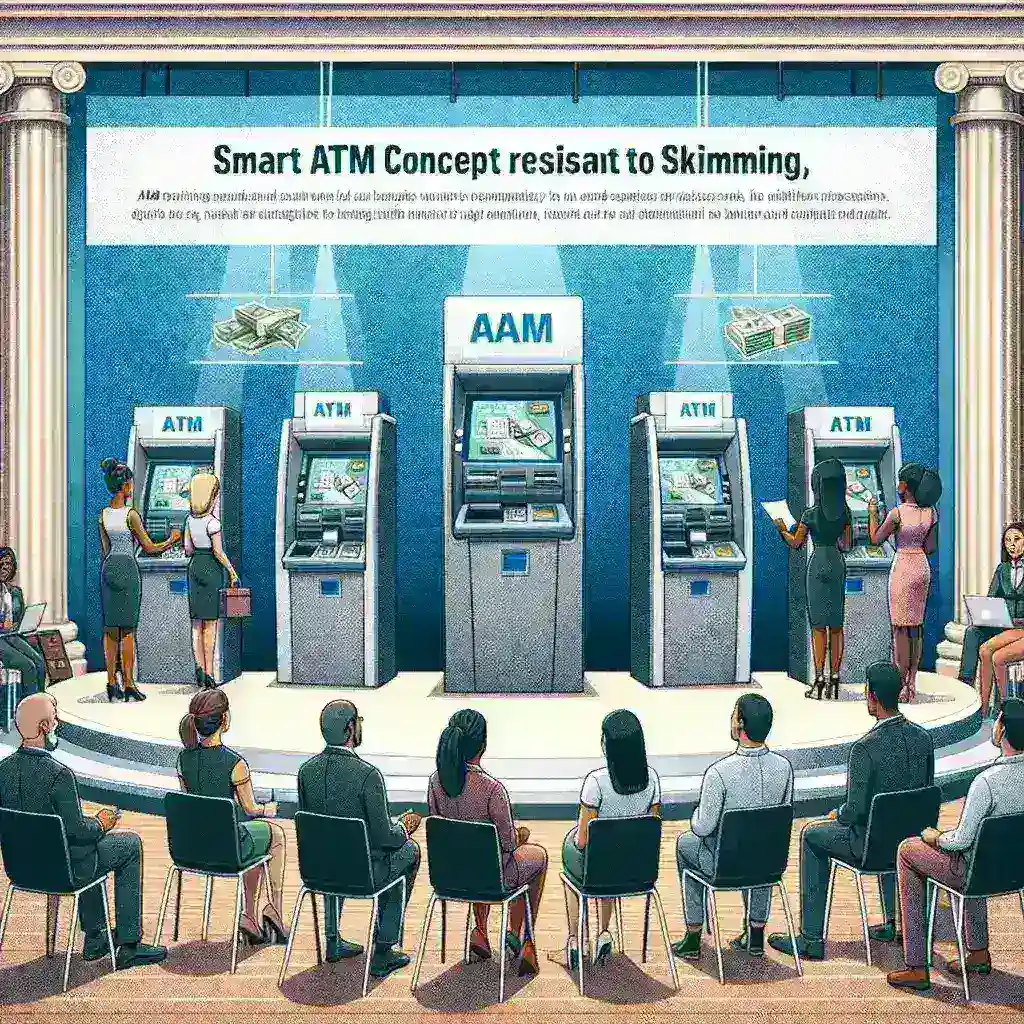 "Smart ATM anti-skimming competition hosted by Bank Lokal, showcasing innovative designs and technology aimed at enhancing security for financial transactions."